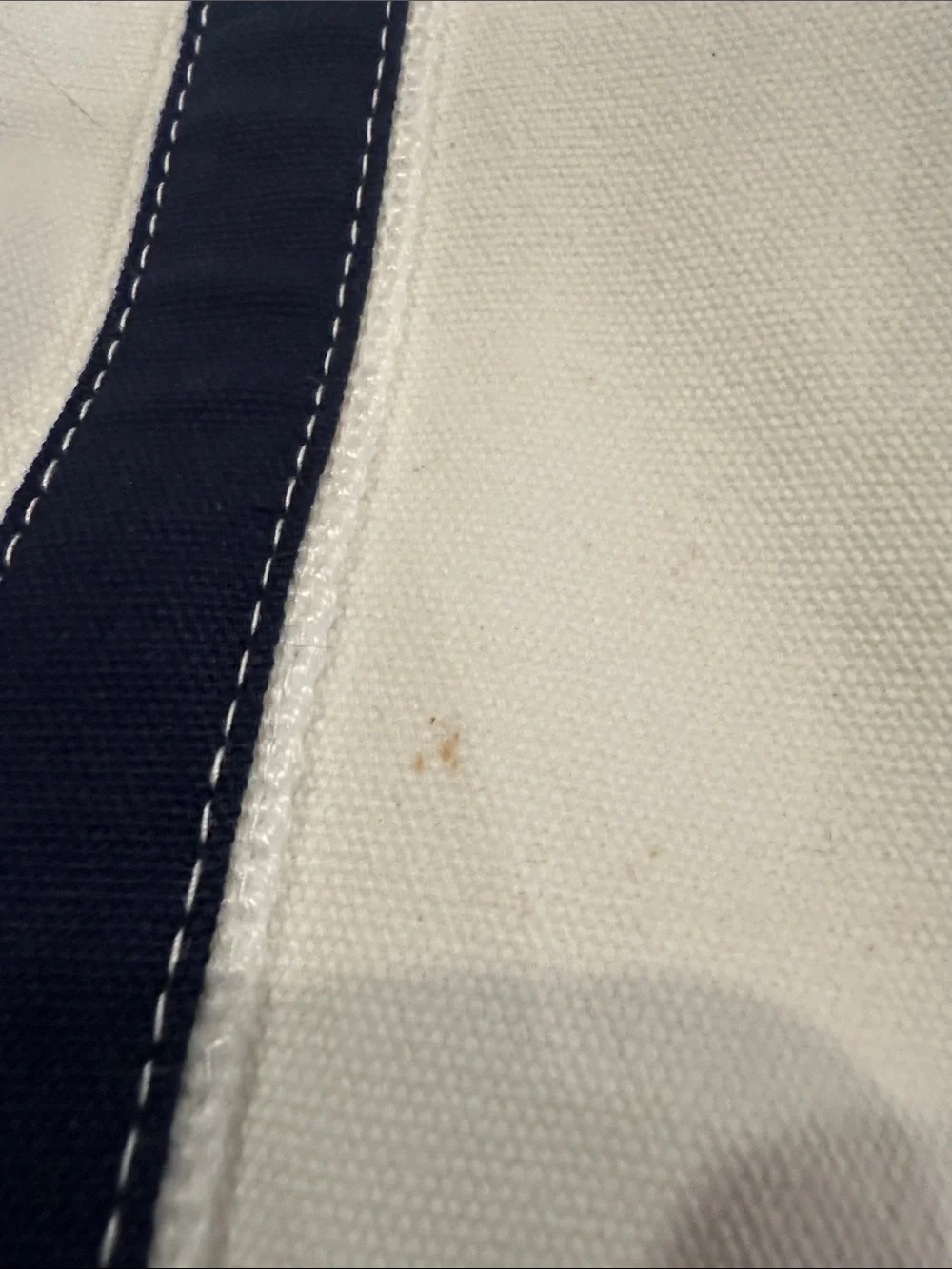 Milano Cortina 2026 Olympic White & Navy Canvas Tote Bag